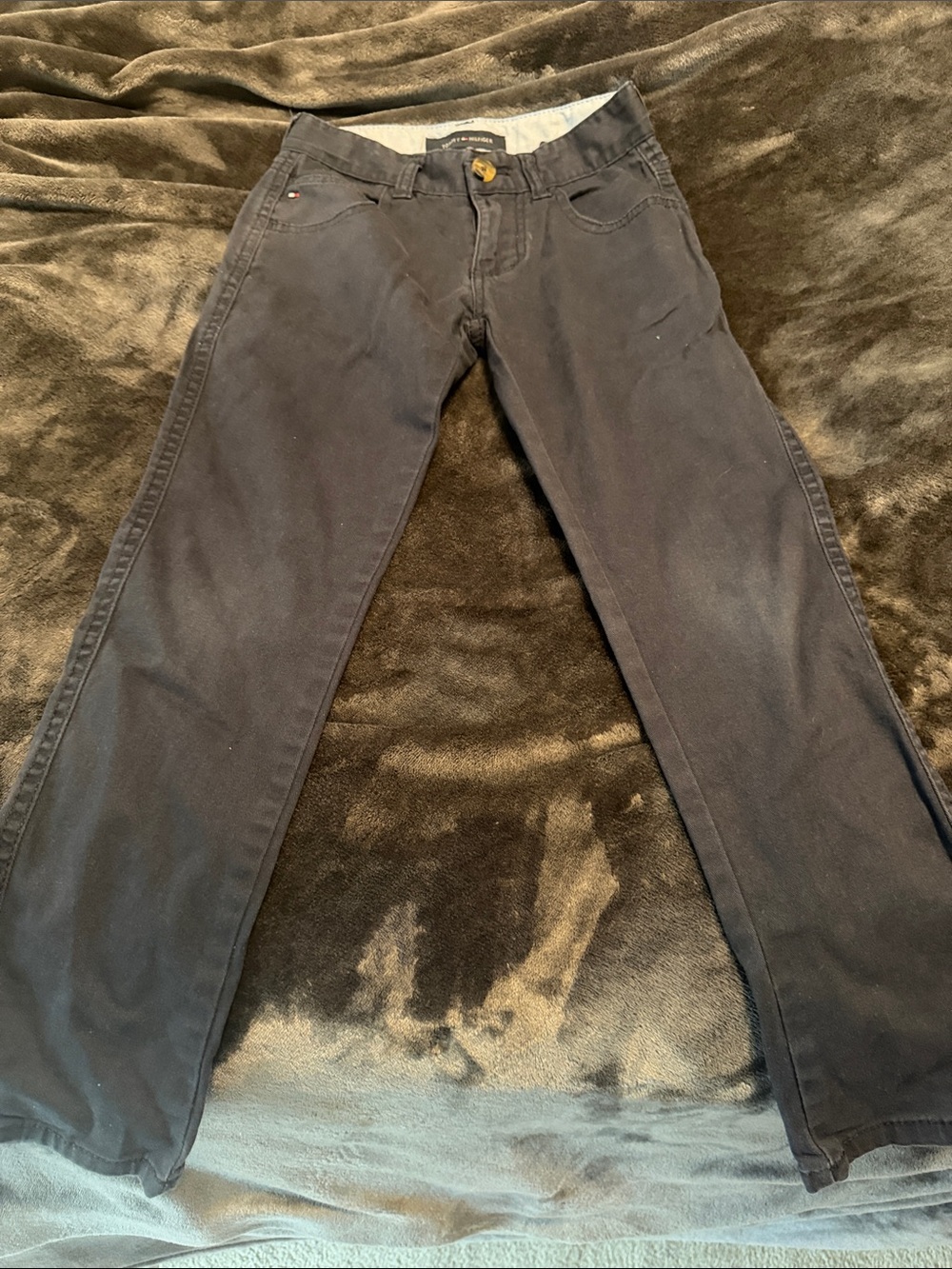 Tommy Hilfiger Navy and Light Blue Casual Pants